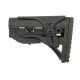 Sleek Buttstock w/ Cheek Rest for M4/M16 - Black [Big Dragon]